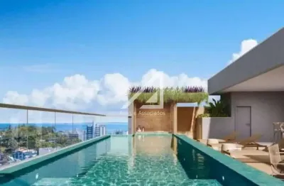 Apartamento tipo studio novo piscina a venda na barra! decorado e mobiliado!