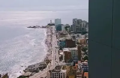 Apartamento alto padrão vista mar quatro suítes 3 varandas 3 garagens à venda na barra!