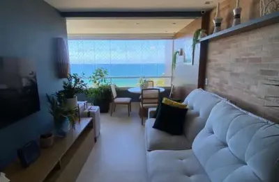 Apartamento 2 quartos suíte varanda garagem elevador  vista mar  à venda em itapuã!!