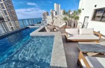Apartamento alto luxo novo 3 suítes varanda piscina academia vista mar à venda na barra!