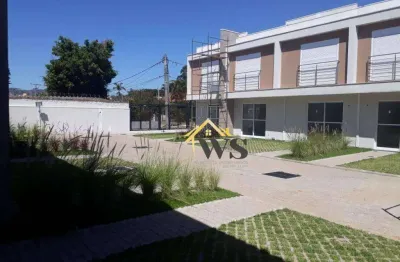 Sobrado com 2 dormitórios pronto para morar ,condominio conpctado à venda, 138 m² por r$ 430.000 - rubem berta -casa com 30 metros de pátio exclusivo