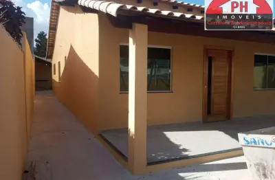 Casa novíssima na estação são pedro da aldeia 3qts garagem e piscina.