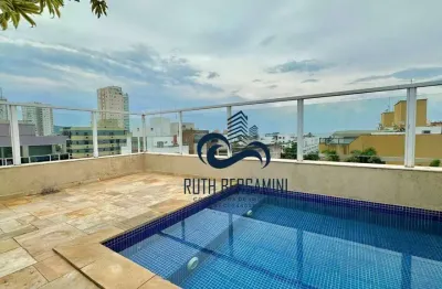 Cobertura com 4 dormitórios à venda - praia da enseada - guarujá/sp