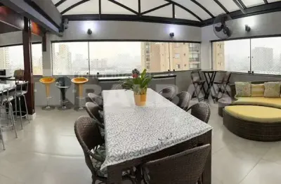 Cobertura tatuapé -  vista deslumbrante - ampla área gourmet