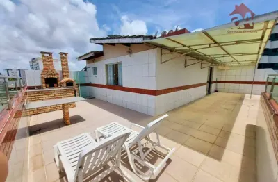 Cobertura com 4 dormitórios à venda, 240 m² por r$ 660.000,00 - jardim aeroporto - lauro de freitas/ba