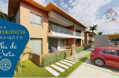Apartamento com 2 dormitórios à venda, 75 m² por r$ 565.000 - praia de imbassaí - mata de são joão/ba