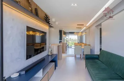 Apartamento mobiliado com 2 dormitórios para alugar, 66 m² - buraquinho - lauro de freitas/ba