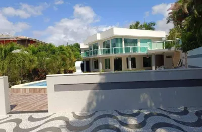 Casa alto padrão com 6 dormitórios à venda, 600 m² - vilas do atlântico - lauro de freitas/ba