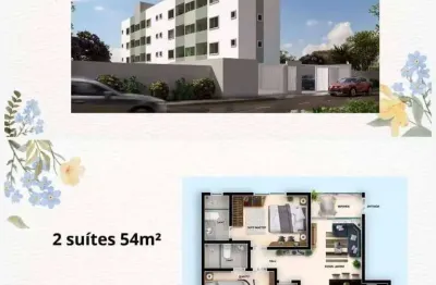 Apartamento com 2 suítes a venda, 54 m² - caji - lauro de freitas/ba