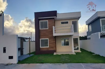 Oportunidade: casa duplex 3 suítes, em condomínio fechado com lazer completo, em arembepe