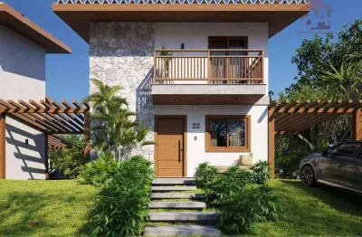 Lançamento praia do forte - casas duplex 108 m² - praia do forte - mata de são joão/ba