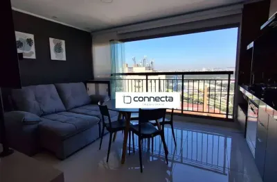 Studio mobiliado, andar alto vista livre no condomínio giardino gran maia- guarulhos/sp