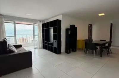 Apartamento para locação andar alto (17°) em tambaú - 03 quartos sendo 02 suítes - 120m²