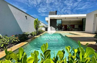 Casa mobiliada com 5 suítes à venda no condomínio porto rico resort residence - porto rico/pr