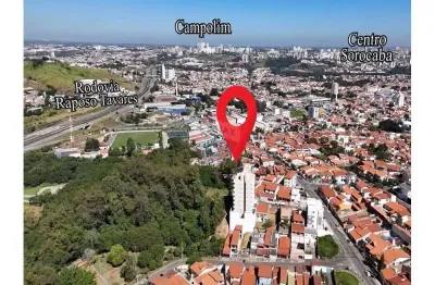 Apartamento novo com 68 m2, 2 quartos, sendo 1 suíte, sacadas, 2 vagas, jardim rosália alcoléa, sorocaba/sp- vista área verde