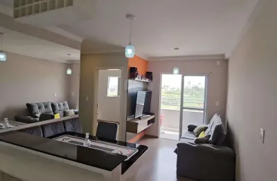 Apartamento 2 dormitórios 1 suíte 2 vagas de garagem no condomínio alpha club, próximo ao parque campolim.