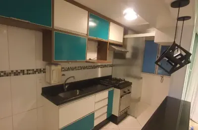 Apartamento no parque são vicente com 59m², 2 dormitórios, sala, cozinha americana, área de serviço, 1 vaga de garagem.