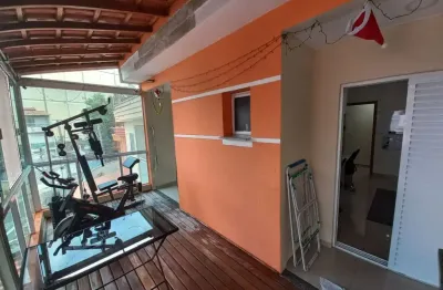 Sobrado seminovo com 3 dormitórios, suíte, 2 vagas no parque oratório em santo andré