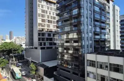 Apartamento à venda, no ocean barra,  em salvador, barra, com 1 quarto, 42m²