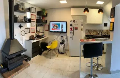 Apartamento jk para venda - 25m², 0 dormitórios, 1 vaga - glória