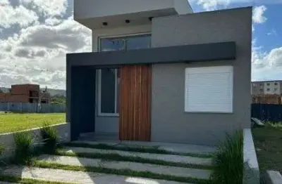Casa nova no condomínio jardins do condado de 3 dormitórios e 2 vagas