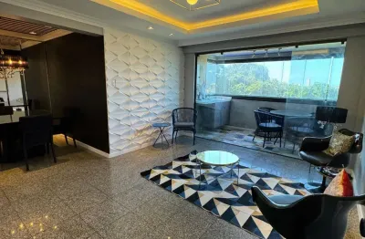 Apartamento 3/4 com 2 suítes, dependência e lazer completo – locação por r$ 7 mil com taxas inclusas