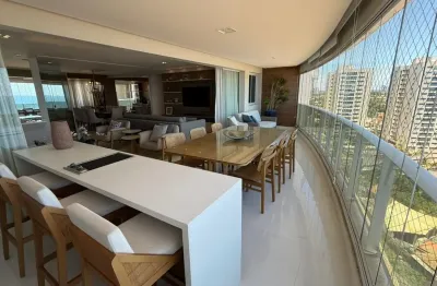 Mude hoje: espetacular 3 suítes mobiliado no hemisphere 360° | vista mar e 4 vagas de garagem.