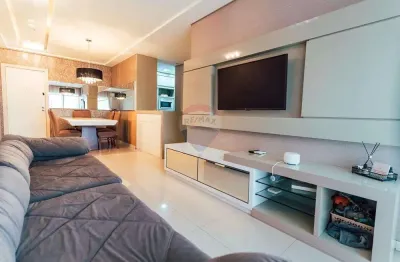Apartamento 1 suíte +2 quartos, 3 vagas de garagem individuais, apartamento semi mobiliado
