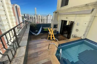 Cobertura com 3 dormitórios à venda, 158 m² por r$ 1.493.000,00 - tatuapé - são paulo/sp