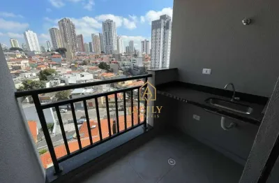 Apartamento com varanda gourmet  - 1 dormitório à venda, 30 m² por r$ 260.000 - tatuapé - são paulo/sp