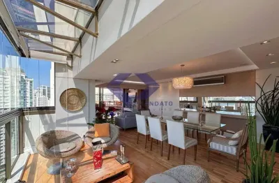 Cobertura  a venda 240m²  com 3 suítes e 4 vagas no campo belo