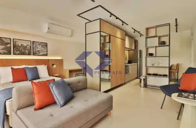Apartamento mobiliado a venda com 1 dormitório e 1 vaga no campo belo sp