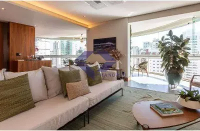 Apartamento a venda 210m² com 3 suítes e 4 vagas em moema indios sp