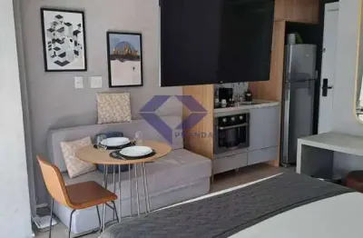 Apartamento a venda com studio e 1 vaga em moema com 24m²