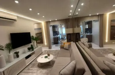 Apartamento com 3 dormitórios para alugar, 81 m² por R$ 8.231,77/mês - Boqueirão - Santos/SP