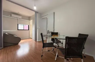 Lindo apartamento com 1 dormitório/elevador/garagem à venda, 60 m² por r$ 390.000 - marapé - santos!