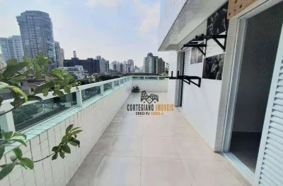 Apartamento garden com 2 dormitórios à venda, 100 m² por r$ 785.000,00 - embaré - santos/sp