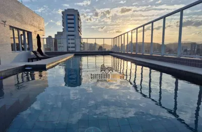 Lindo apartamento com 1 dormitório/lazer completo/ varanda gourmet à venda, 54 m² por r$ 680.000 - boqueirão - santos