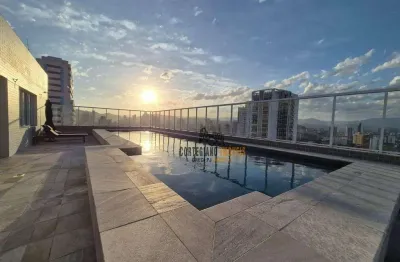 Apartamento com 1 dormitório/lazer completo à venda, 54 m² por r$ 660.000 - boqueirão - santos !