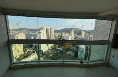 Apartamento com 2 dormitórios para alugar, 135 m² por r$ 8.800,02/mês - ponta da praia - santos/sp