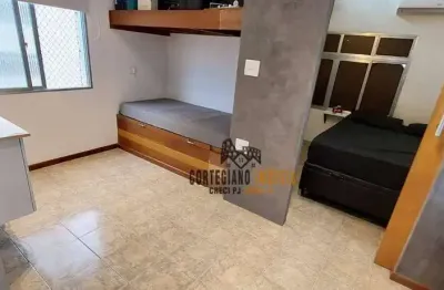 Oportunidade - lindo apartamento de 1 dormitório, 1 quadra da praia à venda no gonzaga!