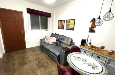 Apartamento com 1 dormitório à venda, 47 m² por r$ 470.000,00 - gonzaga - santos/sp
