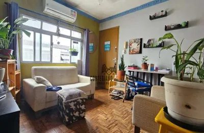 Apartamento BNH com 2 Dormitórios/Garagem à Venda, 50 m² por R$ 280.000 - Aparecida - Santos!