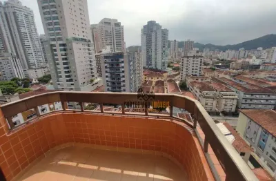 Cobertura com 2 dormitórios à venda, 180 m² por r$ 1.200.000,00 - gonzaga - santos/sp
