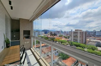 Residencial odaléa, santos  - andar alto - lazer completo - 2 vagas garagem !