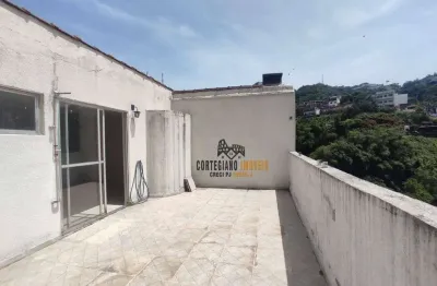 Apartamento duplex com 2 dormitórios à venda, 100 m² por r$ 475.000,00 - josé menino - santos/sp