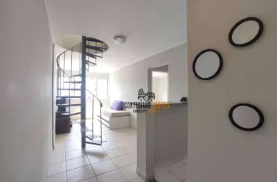 Apartamento duplex com 2 dormitórios para alugar, 100 m² por r$ 3.730,00/mês - josé menino - santos/sp