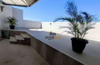 Cobertura com 3 dormitórios à venda, 150 m² por r$ 750.000,00 - vila matias - santos/sp