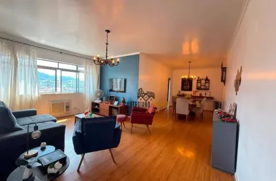 Coração do gonzaga, santos - apartamento com 3 dormitórios/suíte/garagem demarcada à venda !