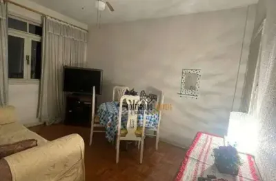 Apartamento com 1 dormitório para alugar, 55 m² por r$ 2.700,00/mês - pompéia - santos/sp